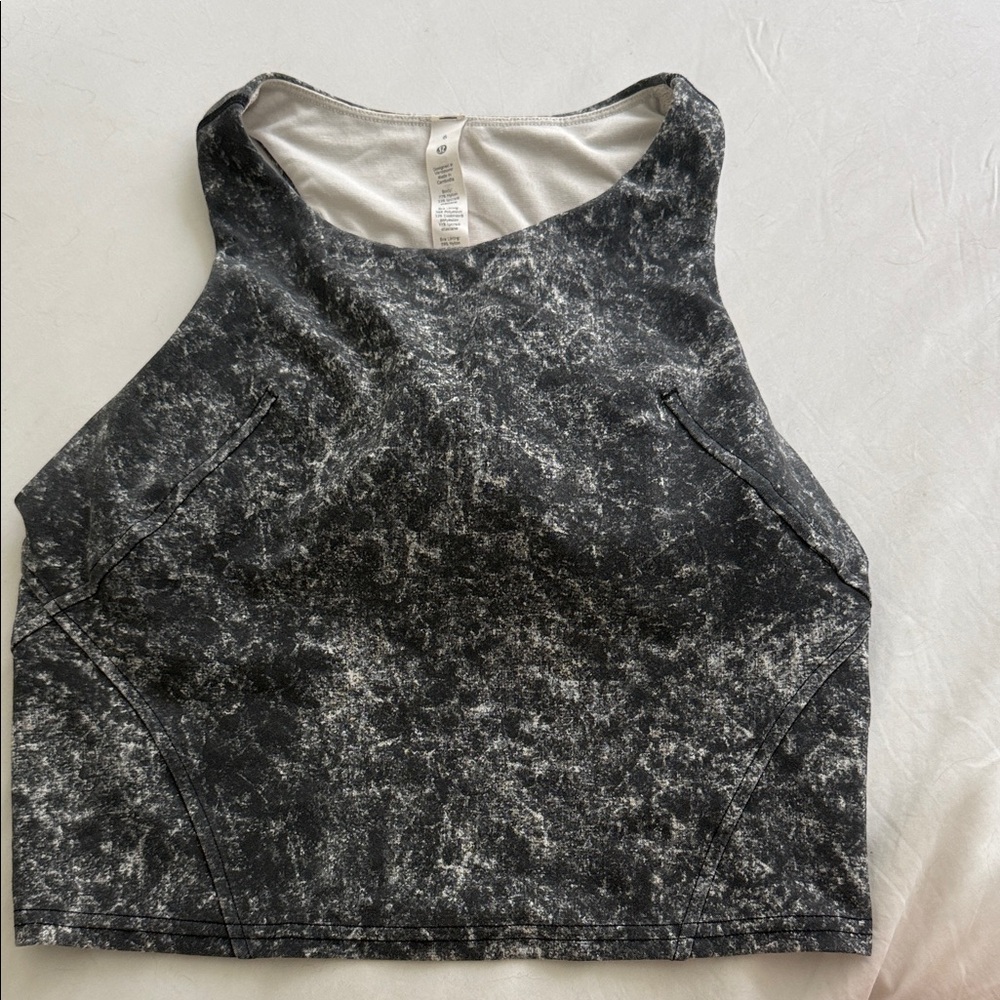 Lululemon Athletica Black and Gray Tank Top